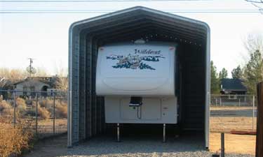 RV cover for 5th wheel trailer