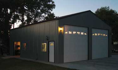 Sierra Metal Building at Night